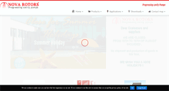 Desktop Screenshot of novarotors.com